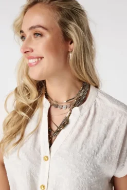 Blouse avec dentelle