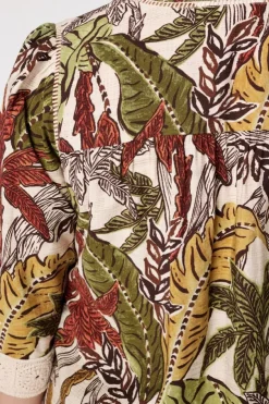 Blouse avec détails en dentelle