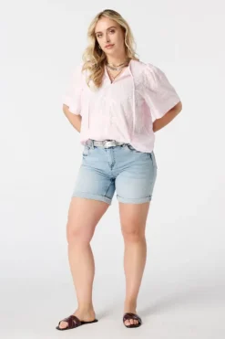 Blouse en coton avec broderie