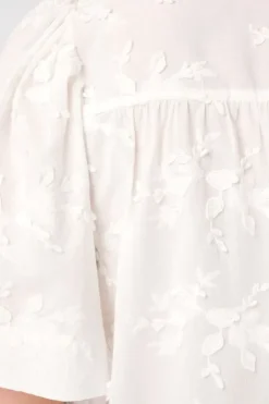 Blouse en coton avec broderie
