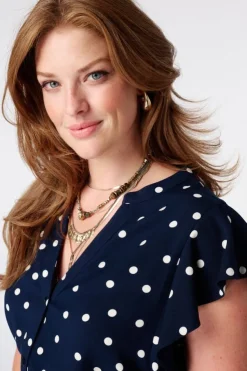 Blouse à pois