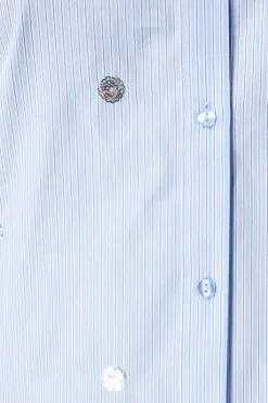 Blouse rayée avec perles