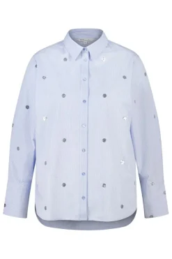 Blouse rayée avec perles