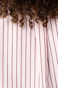 Blouse rayée avec strass