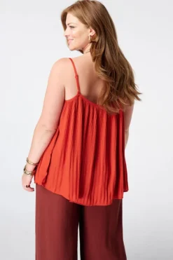 Blouse sans manches avec dentelle