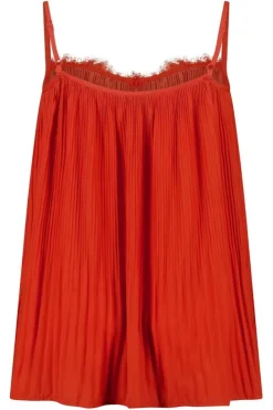 Blouse sans manches avec dentelle