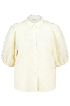 Blouse structurée à manches ballon