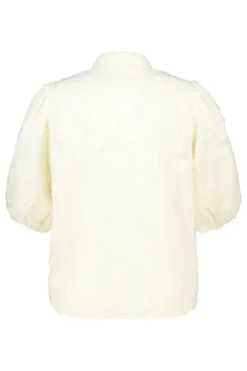 Blouse structurée à manches ballon