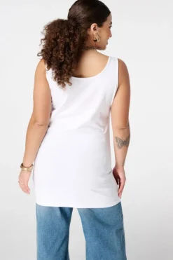 Débardeur extra long en coton