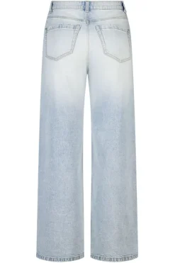 Jean à jambe large et taille haute