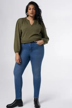 Jean skinny à taille haute CHERRY