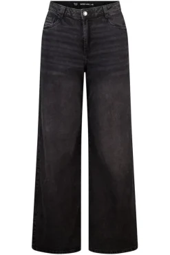 Jeans larges à taille haute