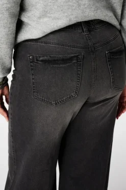 Jeans larges à taille haute