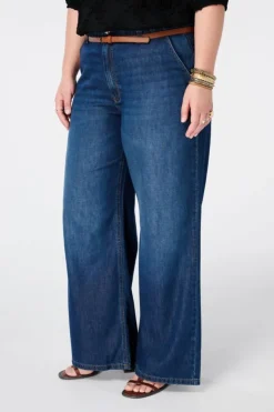 Jean wide leg avec ceinture