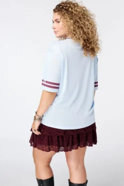 Jersey oversize avec imprimé sportif