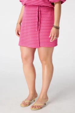 Jupe portefeuille avec taille élastique