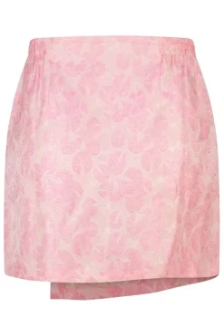Jupe portefeuille jacquard
