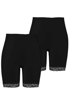Lot de 2 Legging court à dentelle