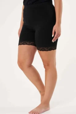 Lot de 2leggings courts avec dentelle