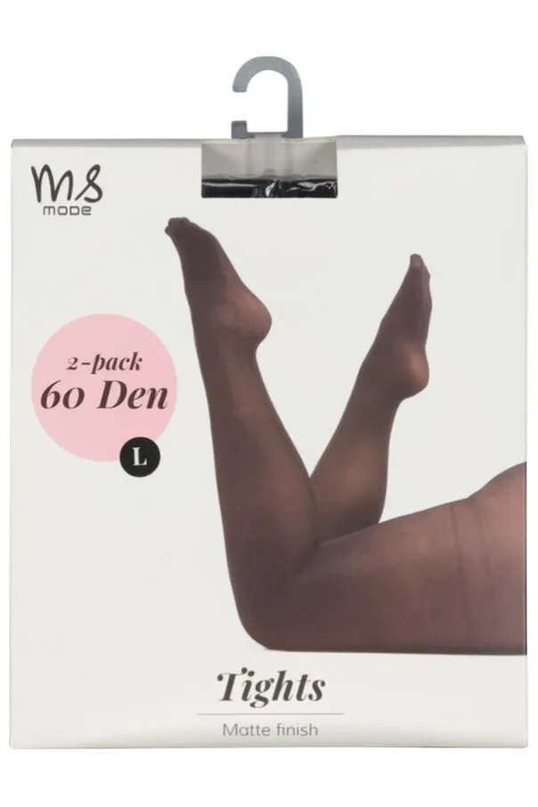 2-pack Collants de base 60 deniers