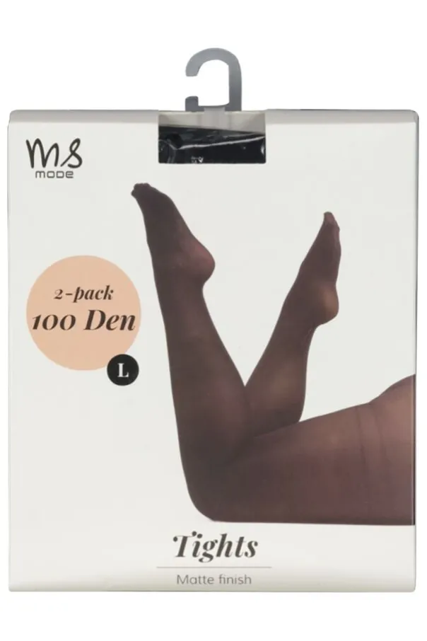 Pack de 2 Collants de base 100 deniers