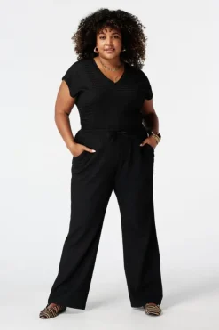 Pantalon avec taille élastique