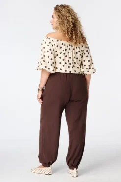 Pantalon ballon avec taille élastique