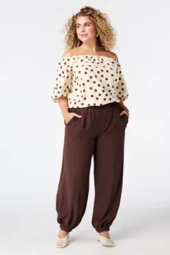 Pantalon ballon avec taille élastique