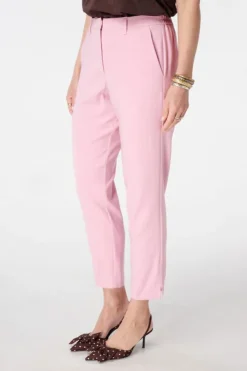 Pantalon droit à taille élastique
