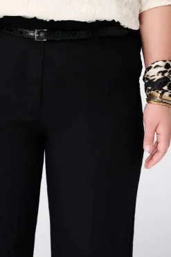 Pantalon en lin avec ceinture