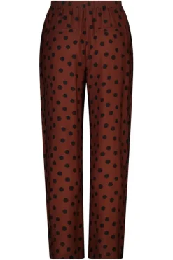 Pantalon à imprimé pois