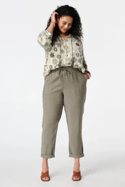 Pantalon à taille élastique