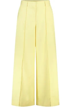 Pantalon wide leg avec coutures décoratives