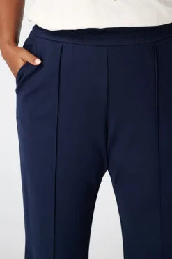 Pantalon wide leg avec taille élastique