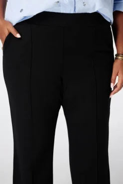 Pantalon wide leg avec taille élastique