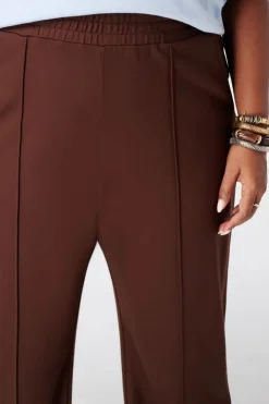 Pantalon wide leg avec taille élastique