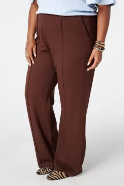 Pantalon wide leg avec taille élastique