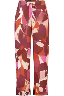 Pantalon wide leg à imprimé
