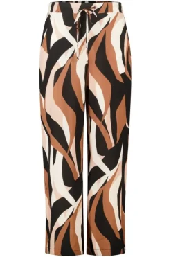 Pantalon wide leg à imprimé