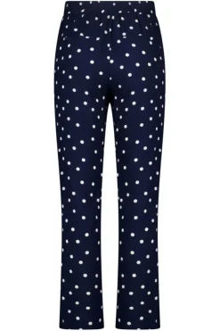 Pantalon wide leg à pois