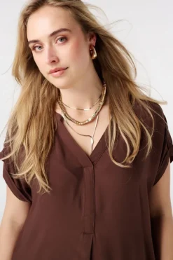 Robe à encolure en V