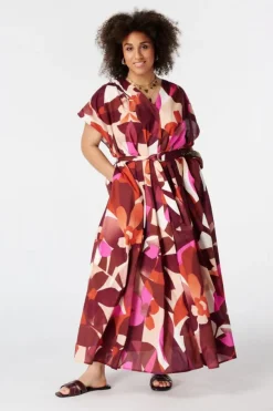 Robe maxi avec ceinture