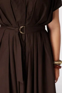 Robe maxi avec ceinture