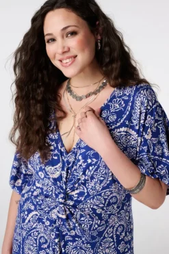 Robe maxi avec imprimé