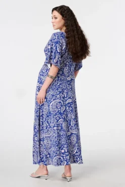 Robe maxi avec imprimé