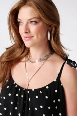 Robe maxi à pois