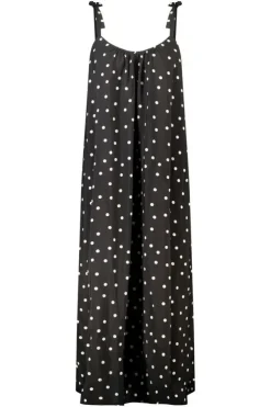 Robe maxi à pois