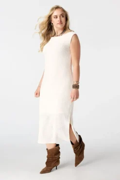 Robe midi ajustée