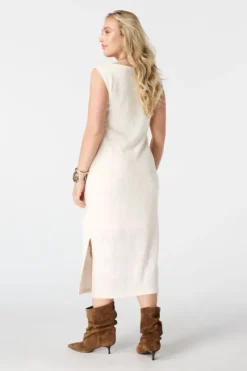 Robe midi ajustée