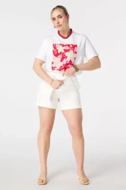 Short en denim avec ceinture
